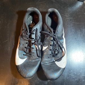 Nike track spikes black size 10